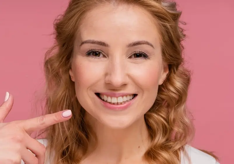 Example of a full face smile photo